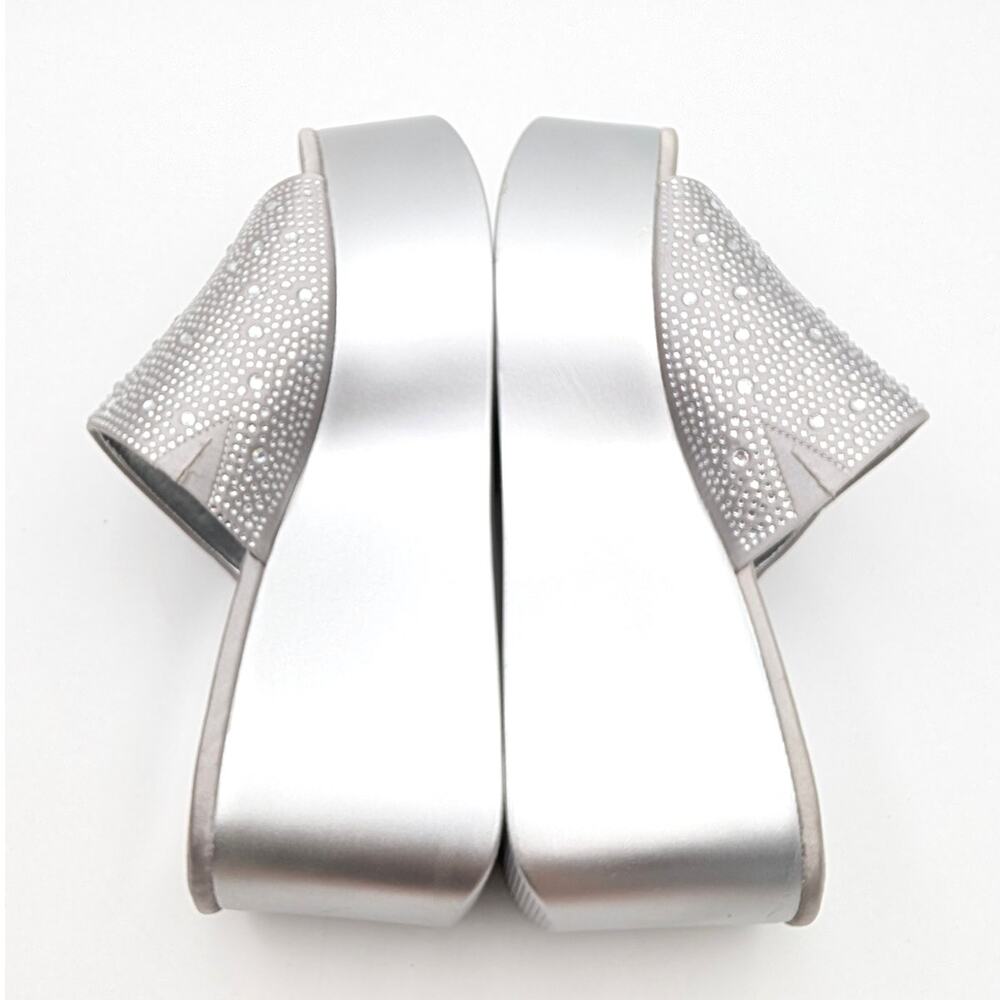 Ninety Union Bahamas Embellished Platform Sandal Women's Silver Size US9 EU40 - Picture 5 of 12